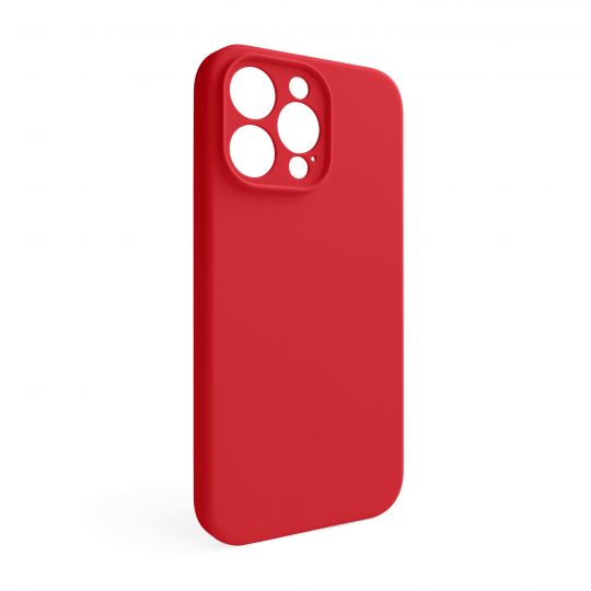 Case Full Silicone for Apple iPhone 15 Pro Max red (14) closed camera (without logo)