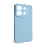 Hülle Full Silicone für Xiaomi Redmi Note 13 Pro 5G hellblau (05) (ohne Logo)