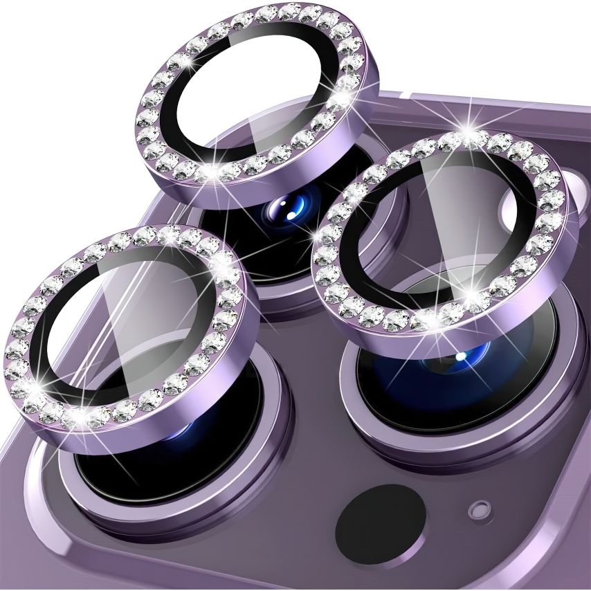 DIAMOND Camera Lens Protection for Apple iPhone 12 Pro Max purple