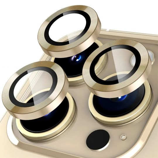 CD LINE Camera Lens Protection for Apple iPhone 14, 14 Plus gold