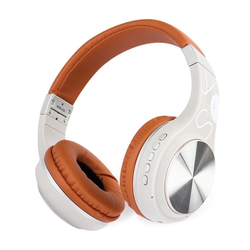 Bluetooth Headphones SY-BT1607 brown/grey