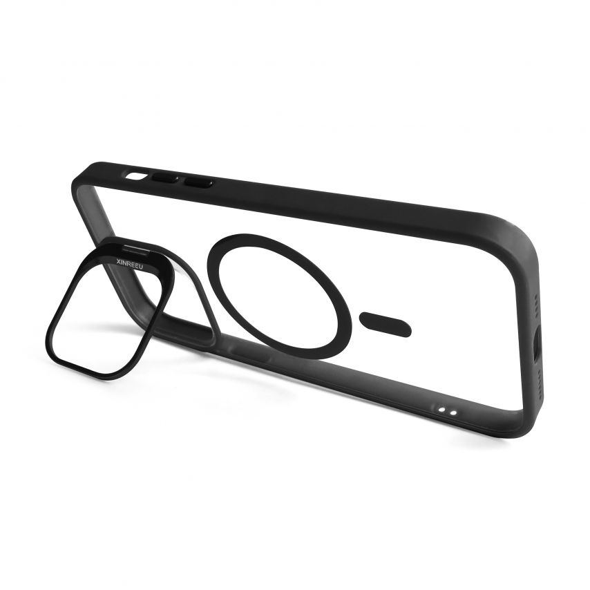 Case with MagSafe for Apple iPhone 14 Pro with stand and camera protection black (03)