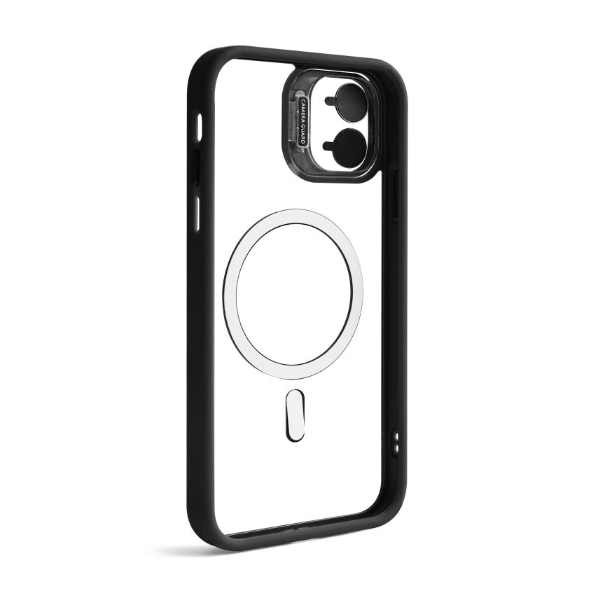 Case with MagSafe for Apple iPhone 11 with stand and camera protection black (03)