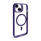 Case with MagSafe for Apple iPhone 13 with stand and camera protection violet (02)