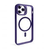 Case with MagSafe for Apple iPhone 11 Pro Max with stand and camera protection violet (02)