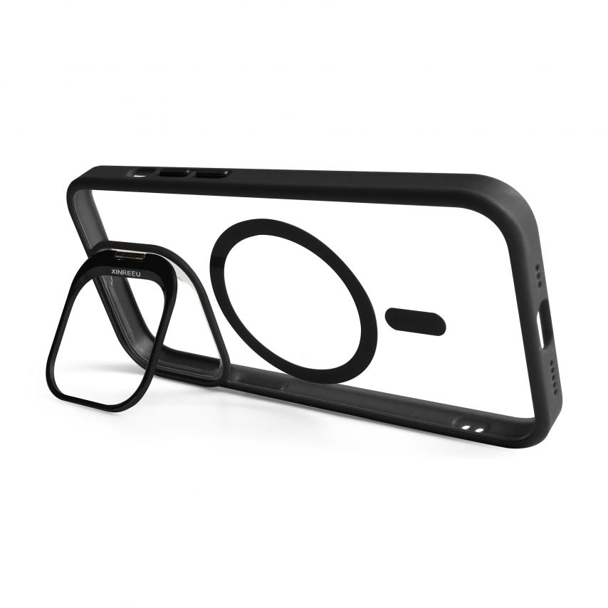 Case with MagSafe for Apple iPhone 13 Pro with stand and camera protection black (03)