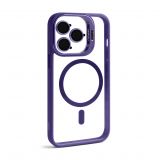 Case with MagSafe for Apple iPhone 13 Pro with stand and camera protection violet (02)