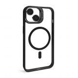 Case with MagSafe for Apple iPhone 12 with stand and camera protection black (03)