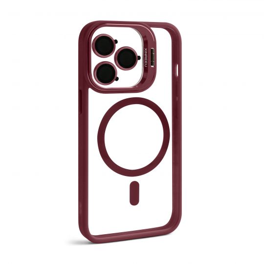Case with MagSafe for Apple iPhone 13 Pro with stand and camera protection bordo (05) - Buy for 5.90 € in Germany
