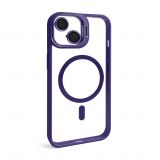 Coque avec MagSafe pour Apple iPhone 12 avec support et protection pour les caméras violet (02)