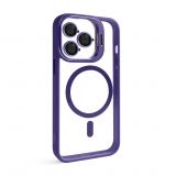 Coque avec MagSafe pour Apple iPhone 13 Pro Max avec support et protection pour les caméras violet (02)