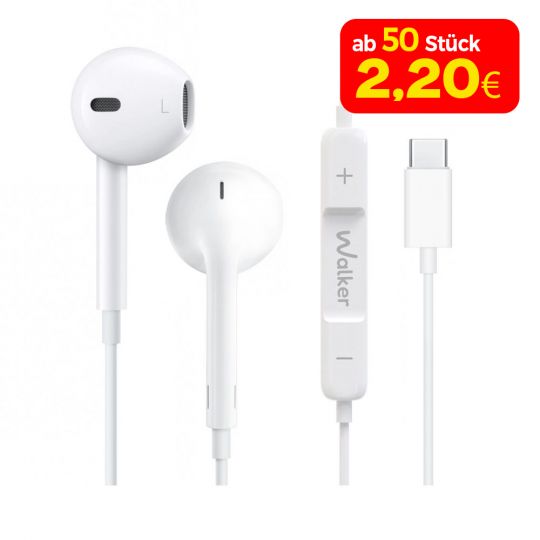 Kopfhörer WALKER i920 mit Type-C (Universal IC) weiß - Kaufen Sie für 5.50 € in Deutschland