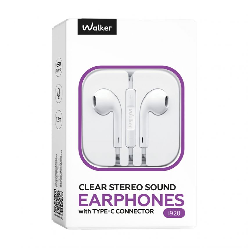 Kopfhörer WALKER i920 mit Type-C (Universal IC) weiß