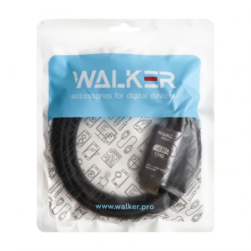 Cable WALKER WHD-57 HDMI to Type-C 2m gray