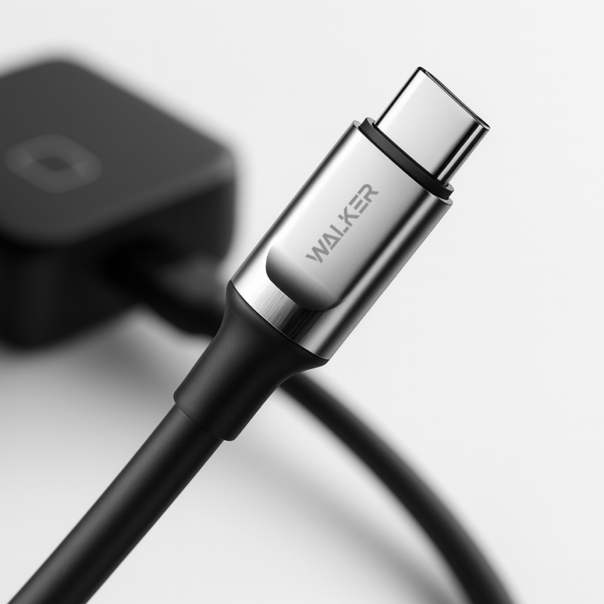Cable WALKER C915 Type-C to Lightning black