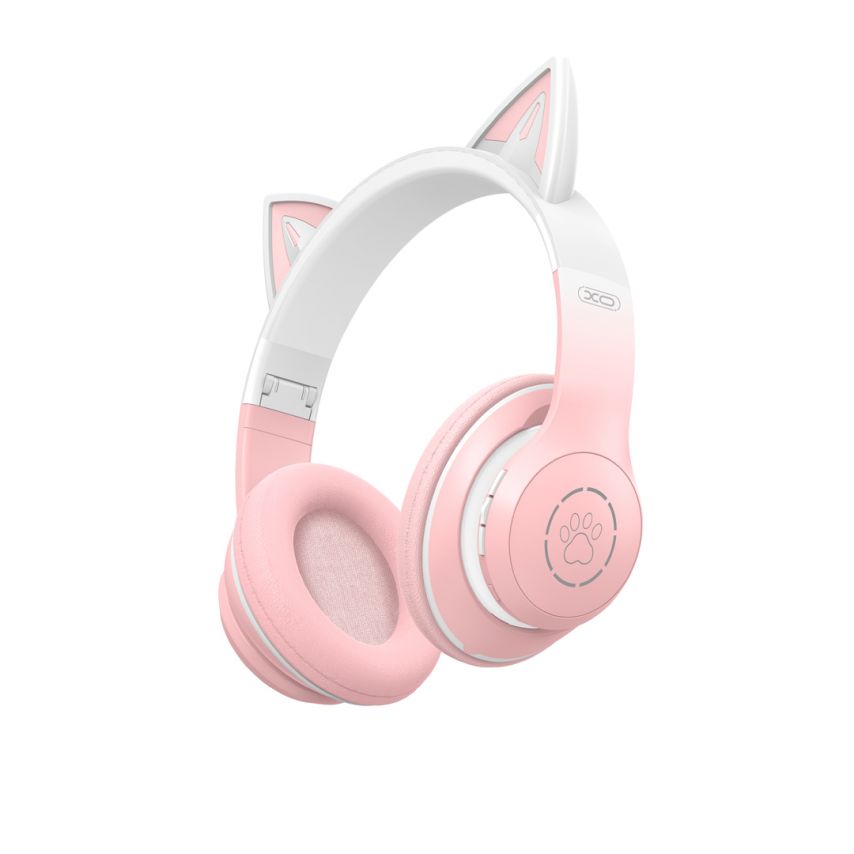 Bluetooth Headphones for Kids XO BE38 with ears pink