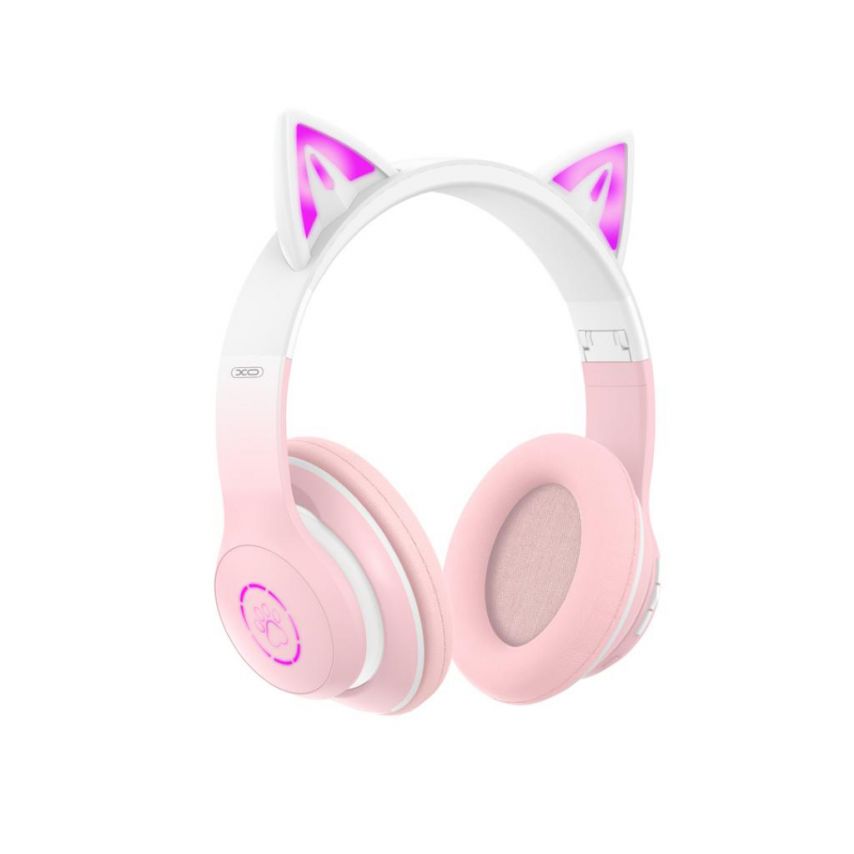 Bluetooth Headphones for Kids XO BE38 with ears pink