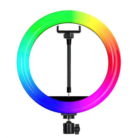 Ringlampe RGB MJ33 (33cm) + Stativ