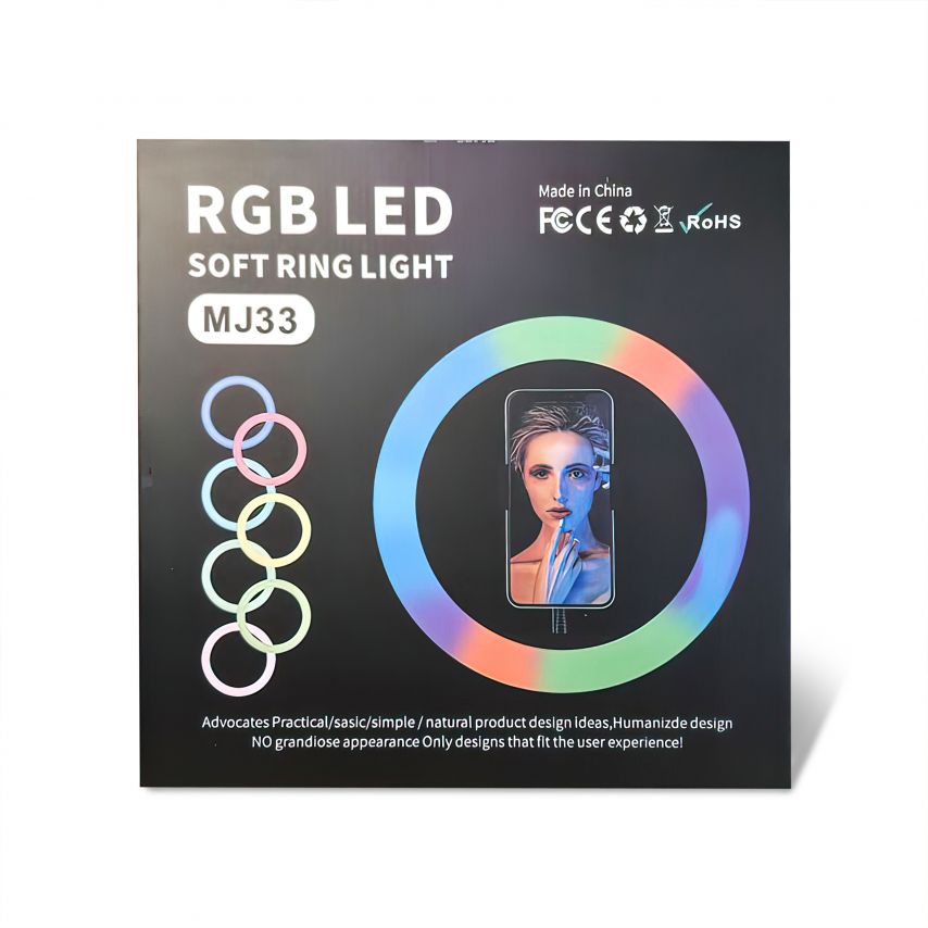 Ring Light RGB MJ33 (33cm) + stand