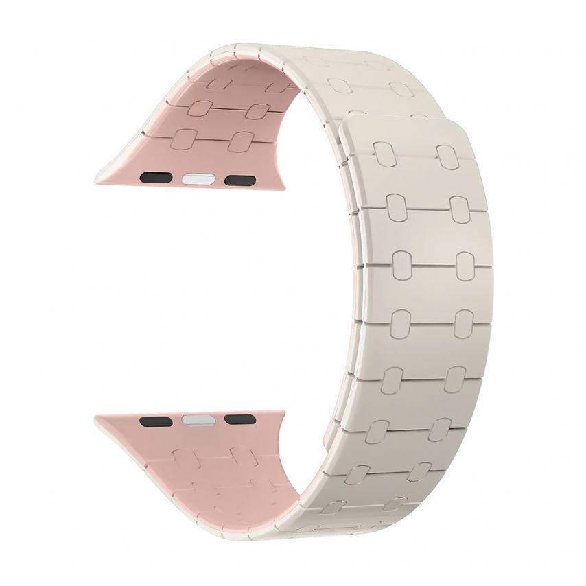 Strap for Apple Watch Magnetic Band 42/44/45/49mm starlight-pink