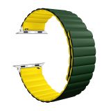 Strap for Apple Watch RYBAWSM01 42/44/45/49mm green-yellow