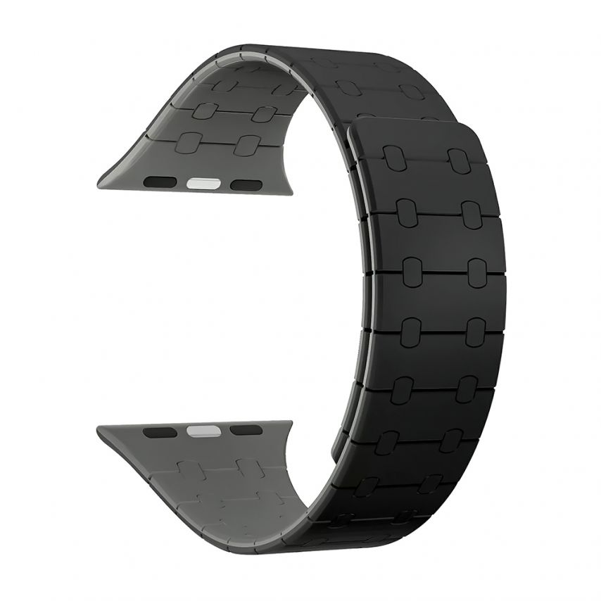 Armband für Apple Watch Magnetic Band 38/40/41mm schwarz-grau