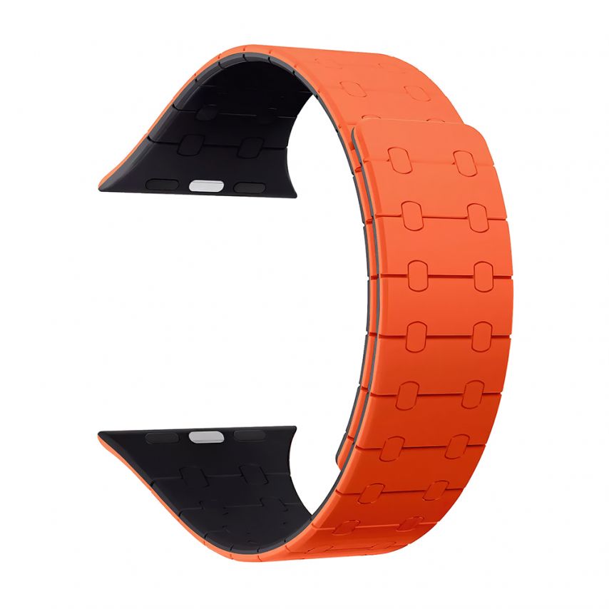 Armband für Apple Watch Magnetic Band 38/40/41mm orange-mitternacht