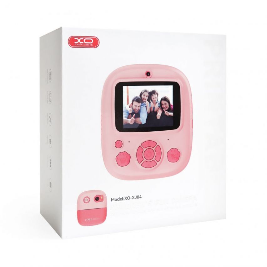 Camera for Kids XO XJ04 with print function pink