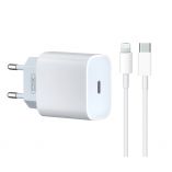 Network Charger (Adapter) 2in1 XO L129 20W + Type-C to Lightning white - Buy for 6.90 € in Germany