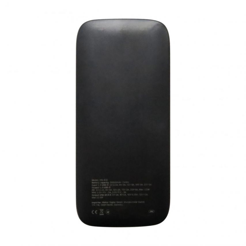 Power Bank WALKER WB-830 20000mAh 100W black