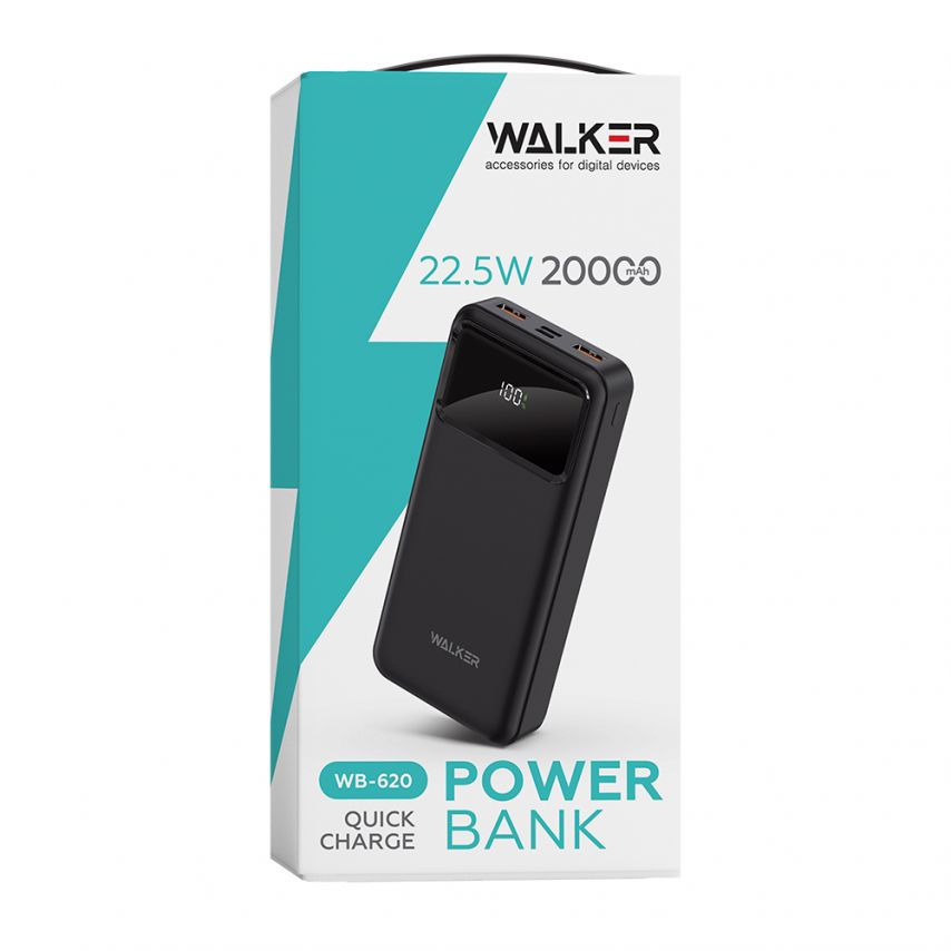 Powerbank WALKER WB-620 20000mAh schwarz