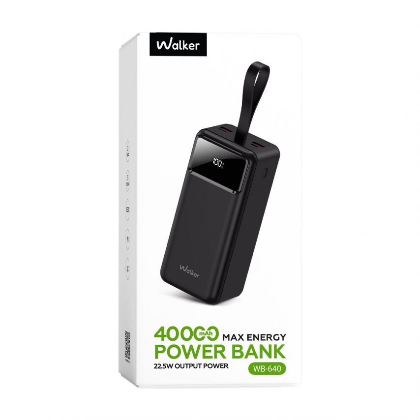 Powerbank WALKER WB-640 40000mAh schwarz