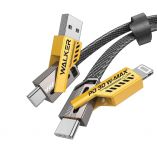 USB Cable 4in1 WALKER C990 65W USB+Type-C / Type-C+Lightning transformer - Buy for 3.60 € in Germany