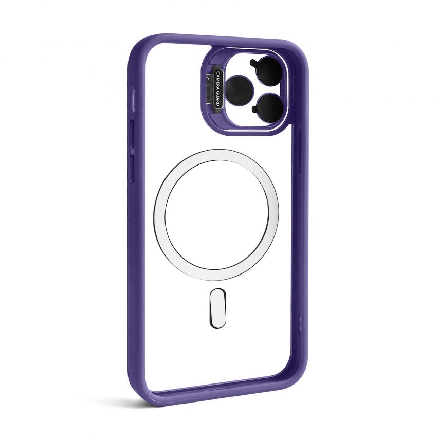 Case with MagSafe for Apple iPhone 11 Pro with stand and camera protection violet (02)
