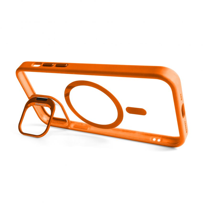 Coque avec MagSafe pour Apple iPhone 11 Pro avec support et protection pour les caméras orange (07)