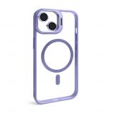 Coque avec MagSafe pour Apple iPhone 12 avec support et protection pour les caméras lilas (08)