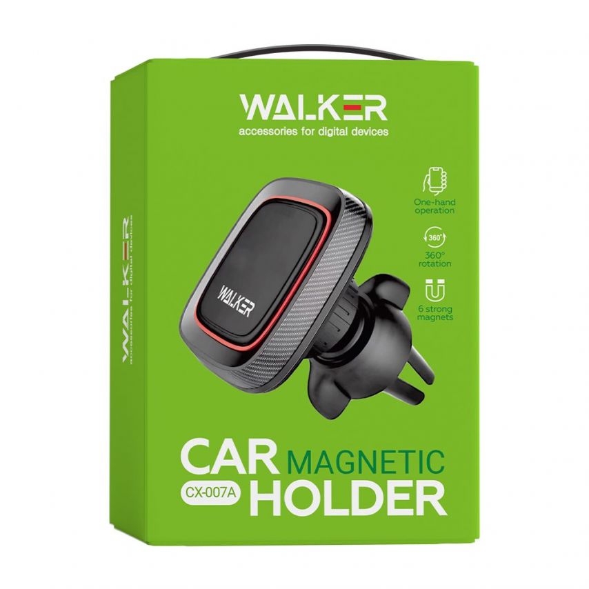 Magnetic Car Holder WALKER CX-007A black