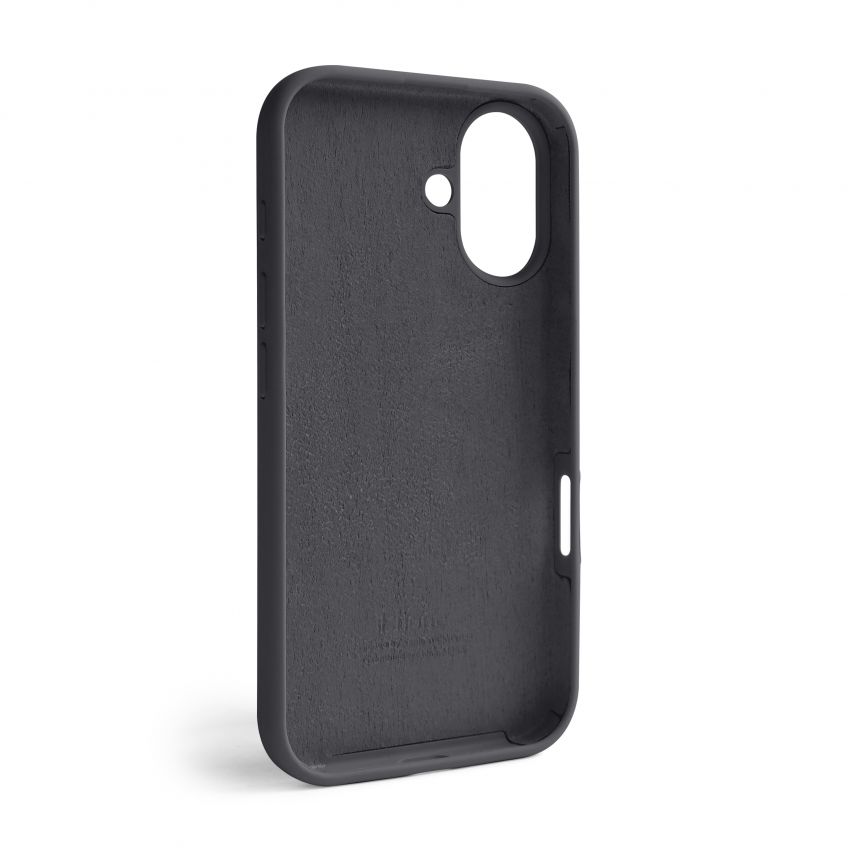 Case Full Silicone for Apple iPhone 16 dark grey (15) (without logo)