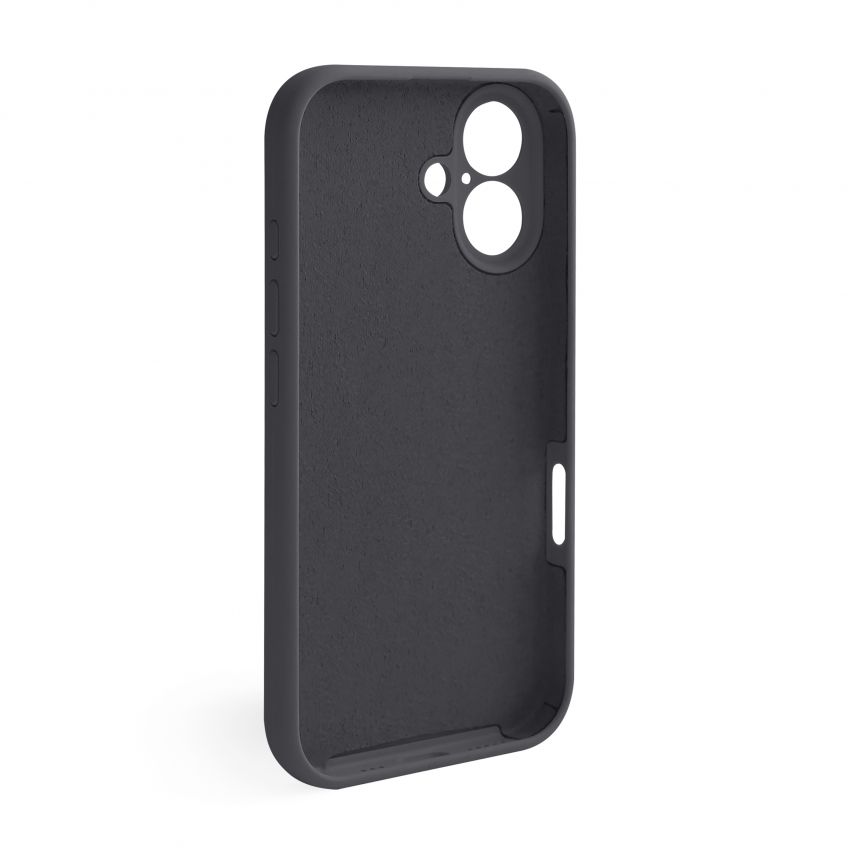 Case Full Silicone for Apple iPhone 16 dark grey (15) (without logo)