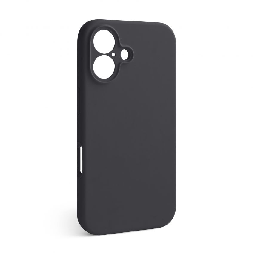 Case Full Silicone for Apple iPhone 16 dark grey (15) (without logo)