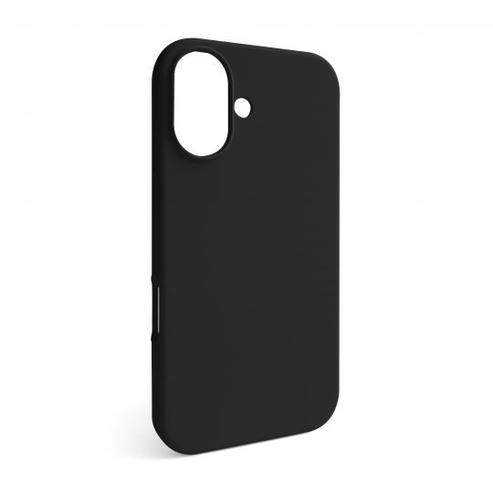 Hülle Full Silicone für Apple iPhone 16 schwarz (18) (ohne Logo)