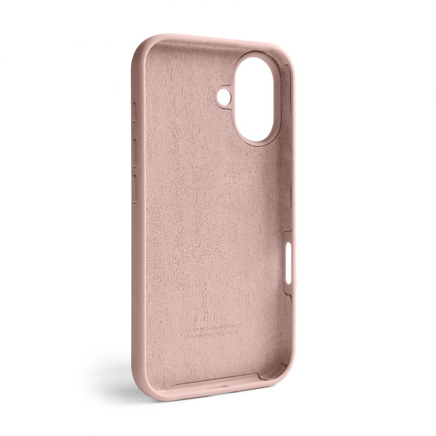 Hülle Full Silicone für Apple iPhone 16 rosa sand (19) (ohne Logo)