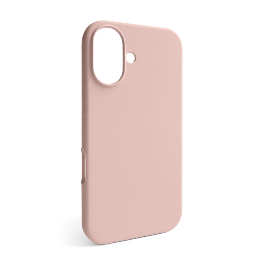 Hülle Full Silicone für Apple iPhone 16 rosa sand (19) (ohne Logo)