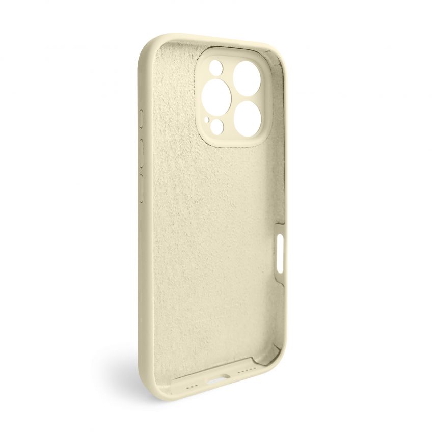 Case Full Silicone for Apple iPhone 16 Pro antique white (10) (without logo)