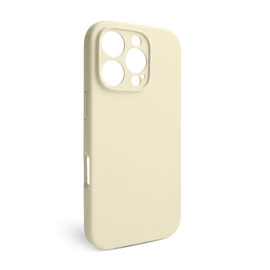 Case Full Silicone for Apple iPhone 16 Pro antique white (10) (without logo)