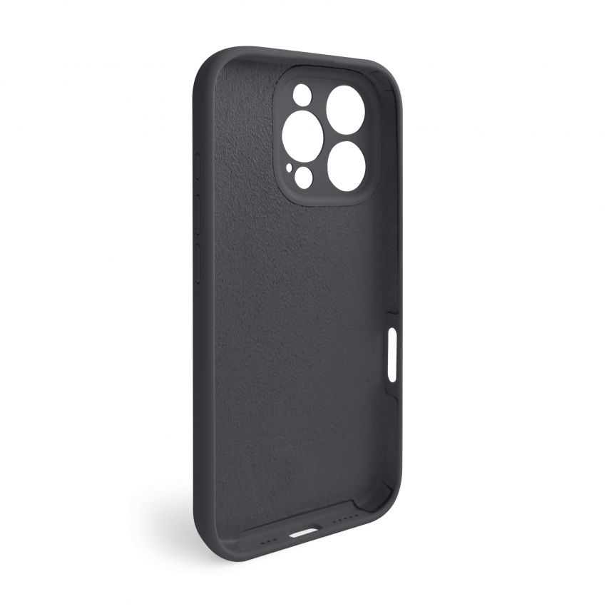 Hülle Full Silicone für Apple iPhone 16 Pro dark grey (15) (ohne Logo)