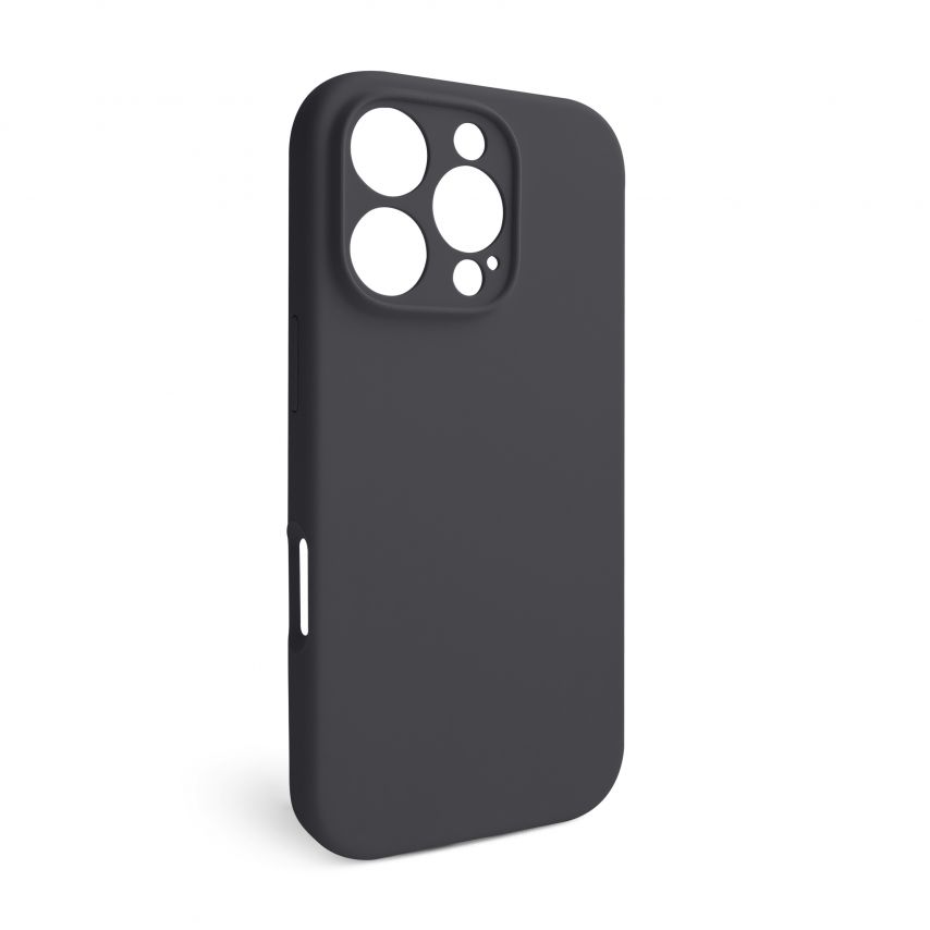 Hülle Full Silicone für Apple iPhone 16 Pro dark grey (15) (ohne Logo)