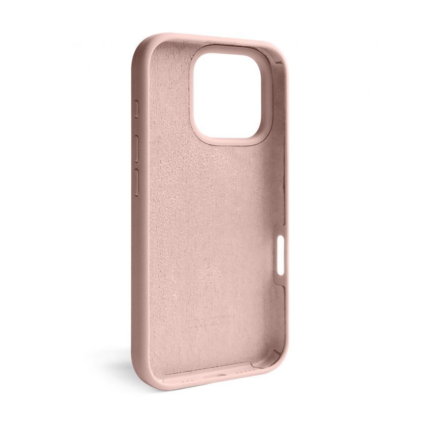 Hülle Full Silicone für Apple iPhone 16 Pro rosa sand (19) (ohne Logo)