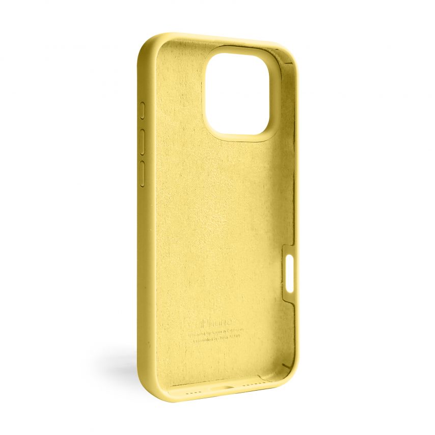 Case Full Silicone for Apple iPhone 16 Pro Max yellow (04) (without logo)