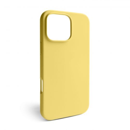 Case Full Silicone for Apple iPhone 16 Pro Max yellow (04) (without logo)